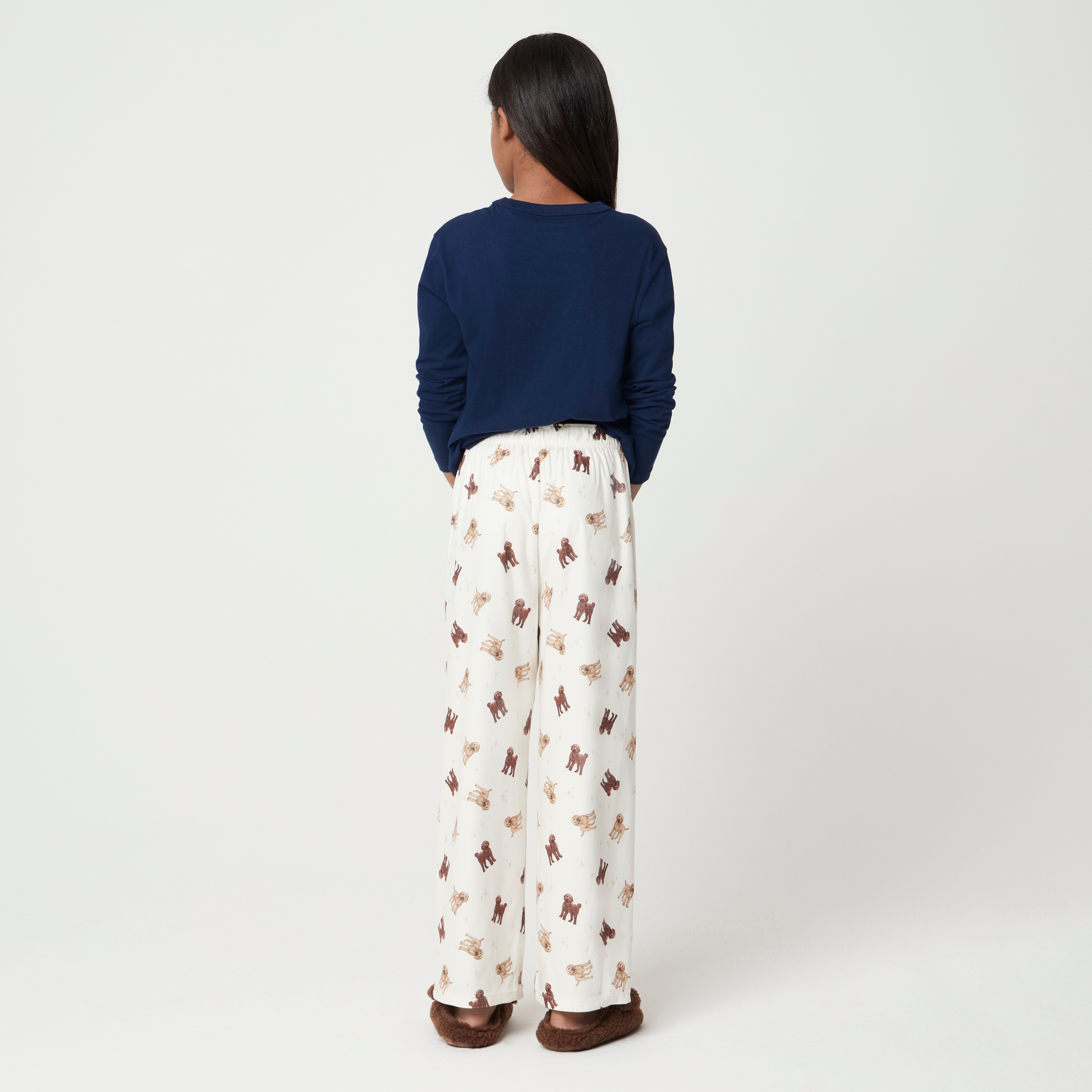 Kids' goldendoodle dog pajama pant