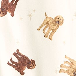 Kids' printed flannel pajama pant DOODLES
