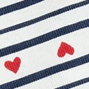 Girls' long-sleeve 100% cotton bows pajama set HEART STRIPE