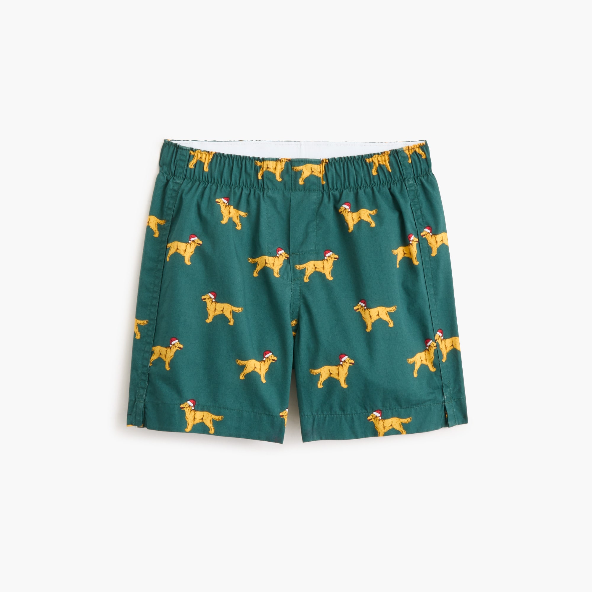 Boys' 100% cotton holiday golden retriever dog boxers