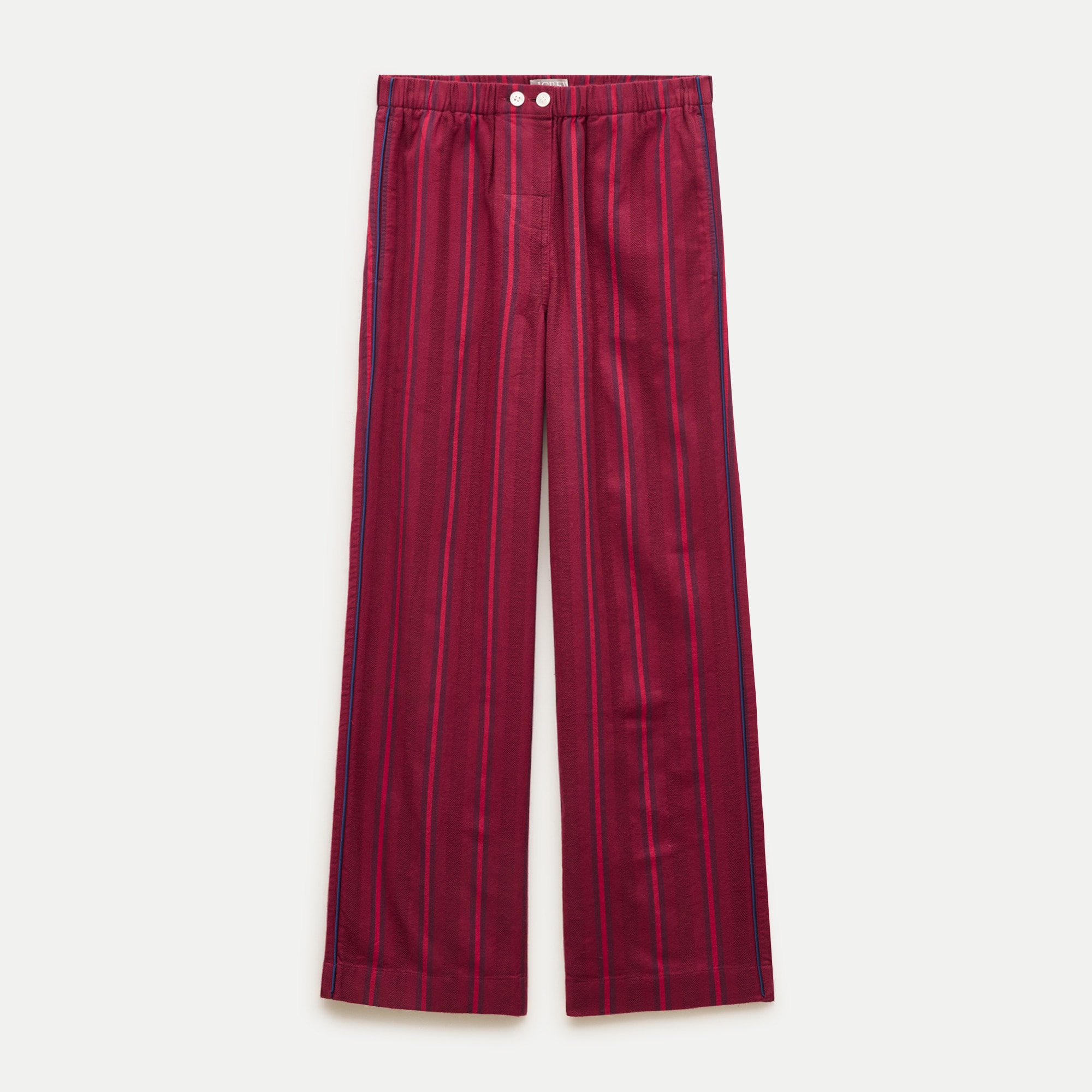 Classic pajama pant in striped flannel