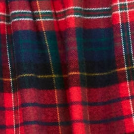 Boxer short in plaid flannel RED BLUE