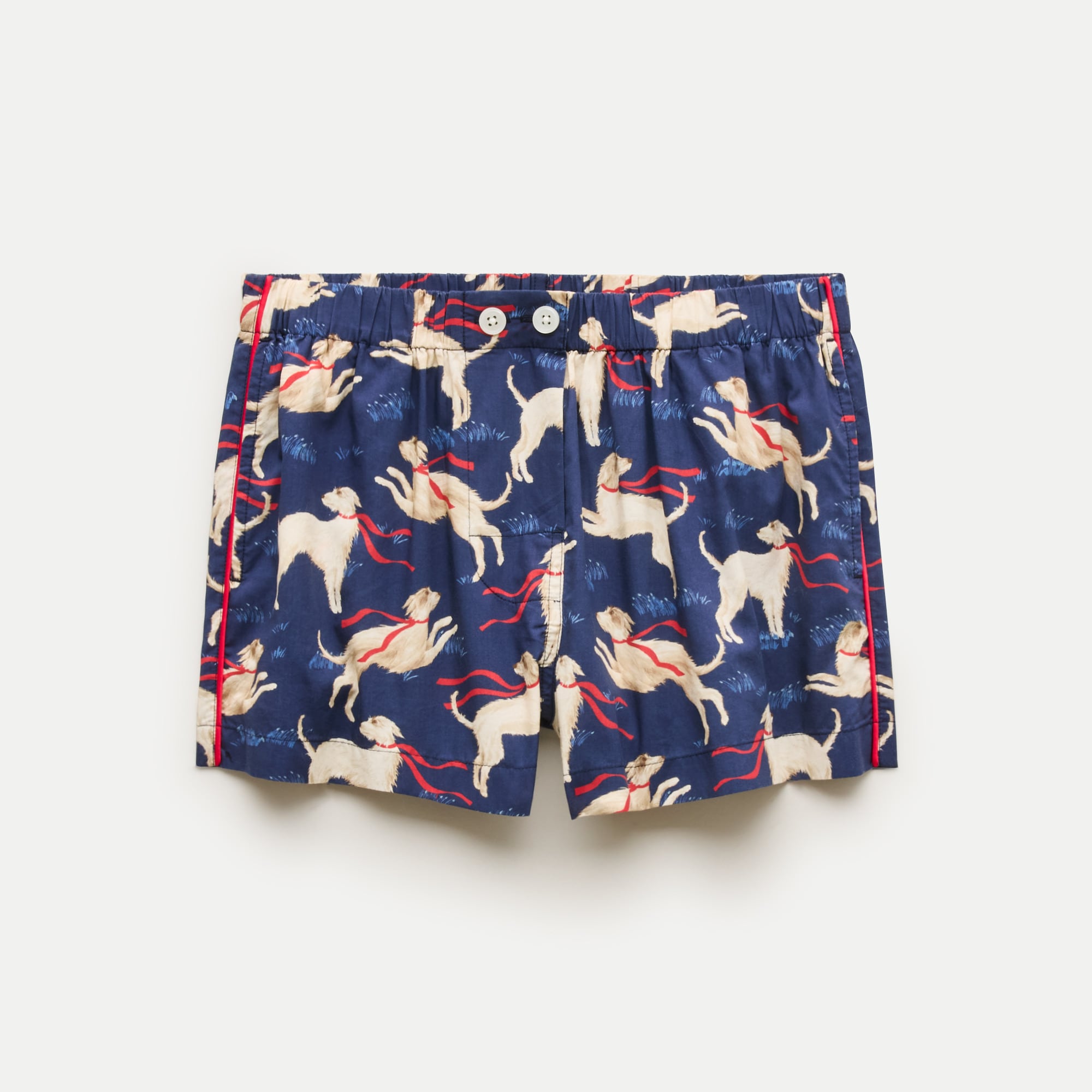 Boxer short in cotton poplin dog print
