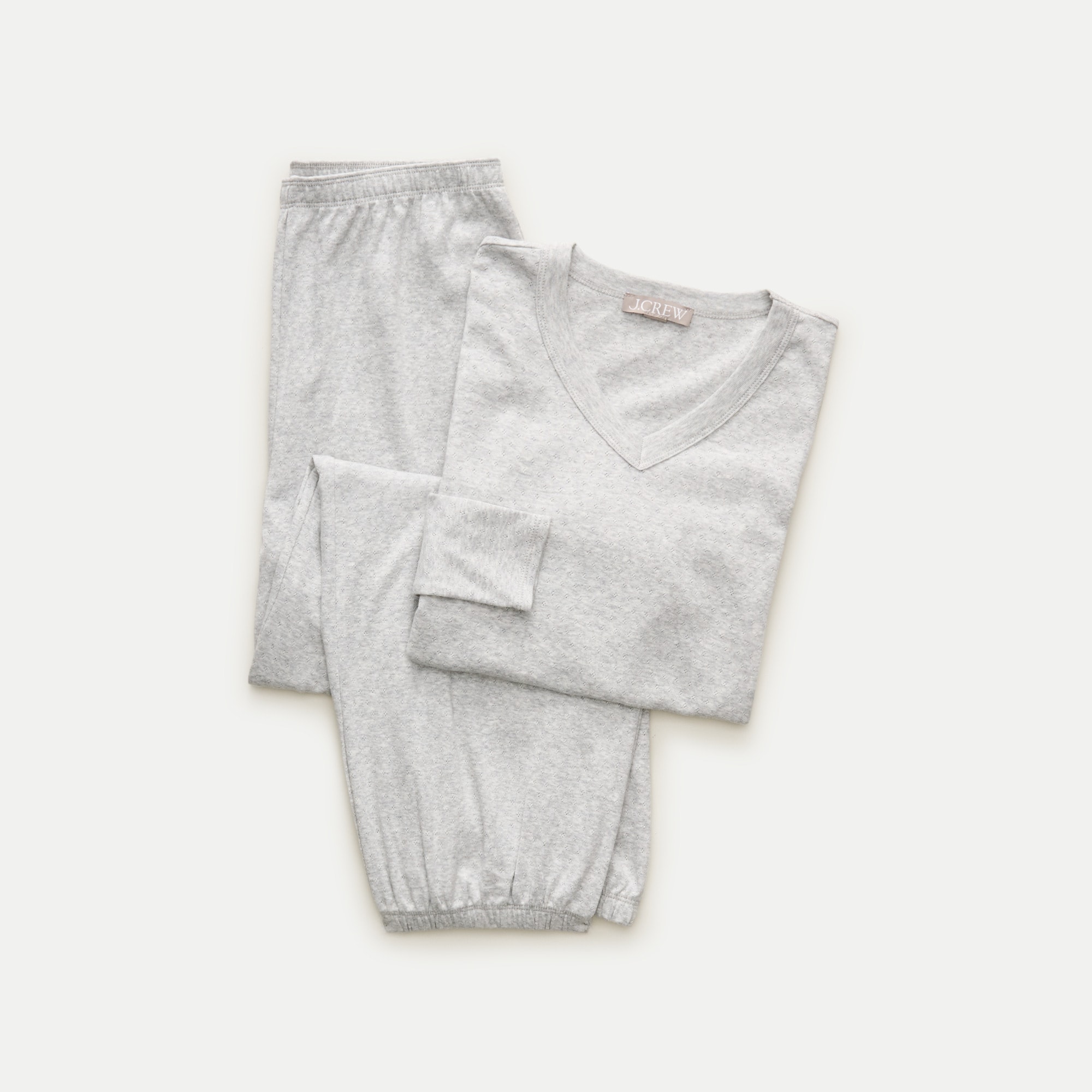 Pointelle pajama pant set