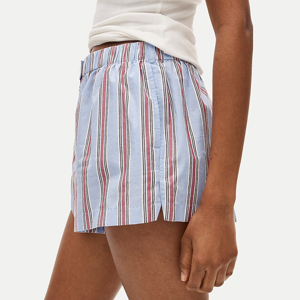 Cotton poplin boxer short two-pack by J.Crew