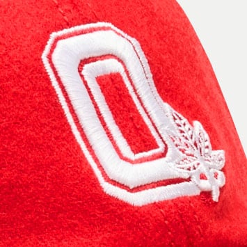 '47 x J.Crew Howard cleanup cap CARDINAL RED WHITE EMB