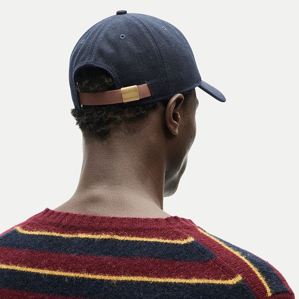 Cotton-blend Poplin Cap With Whale Embroidery For Men | J.Crew