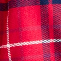 100% cotton flannel pajama short DEEP RUBY MULTI