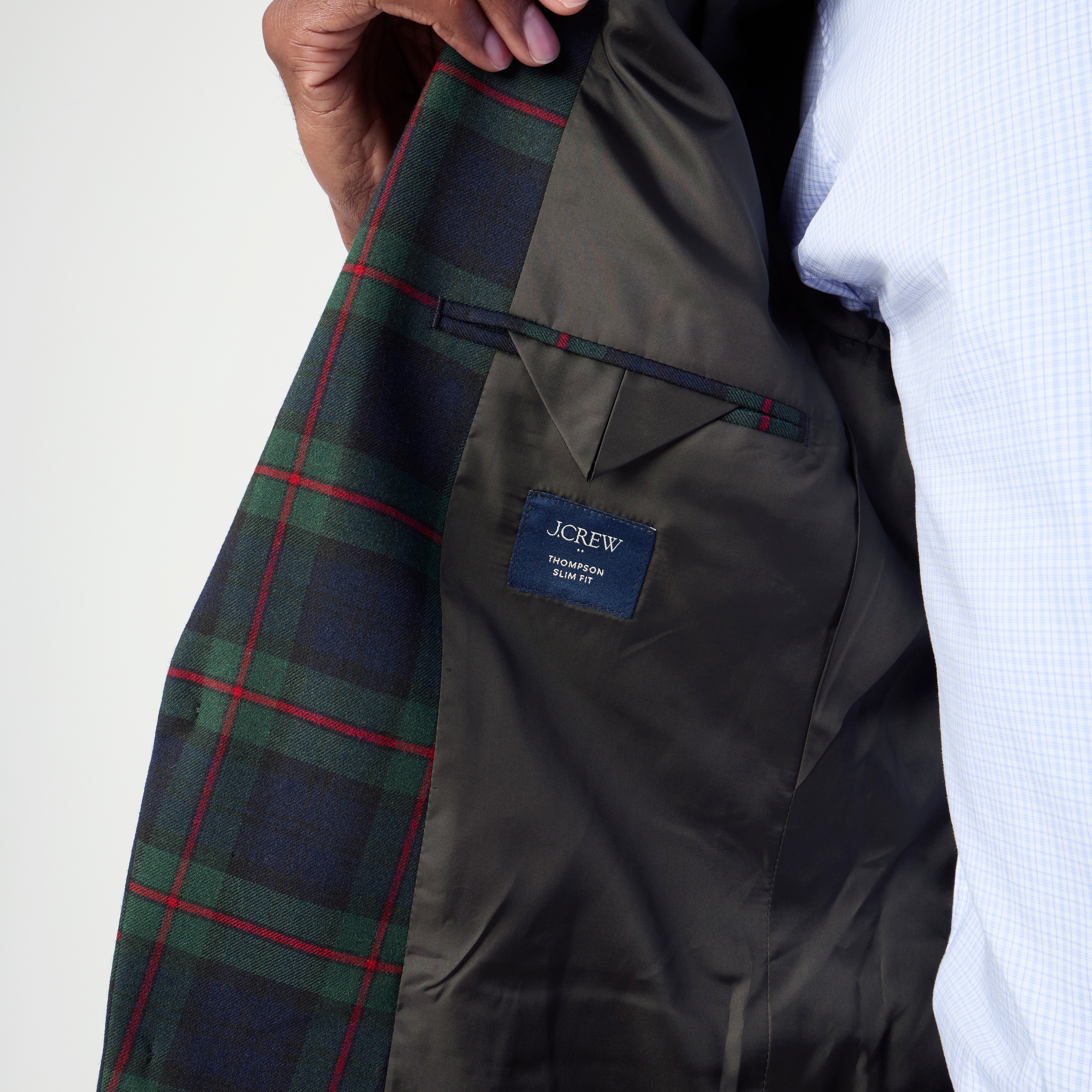 Plaid suit jacket