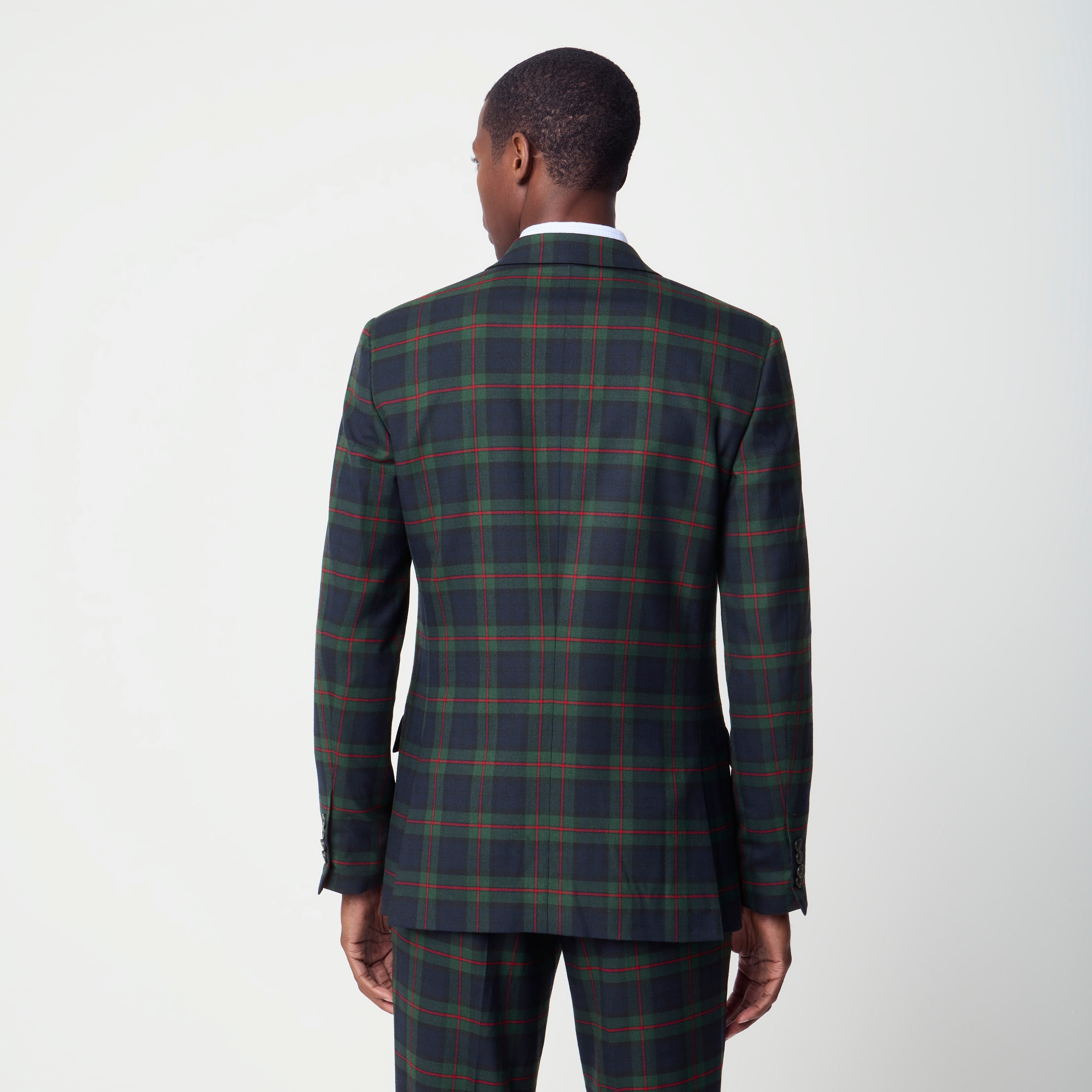 Plaid suit jacket
