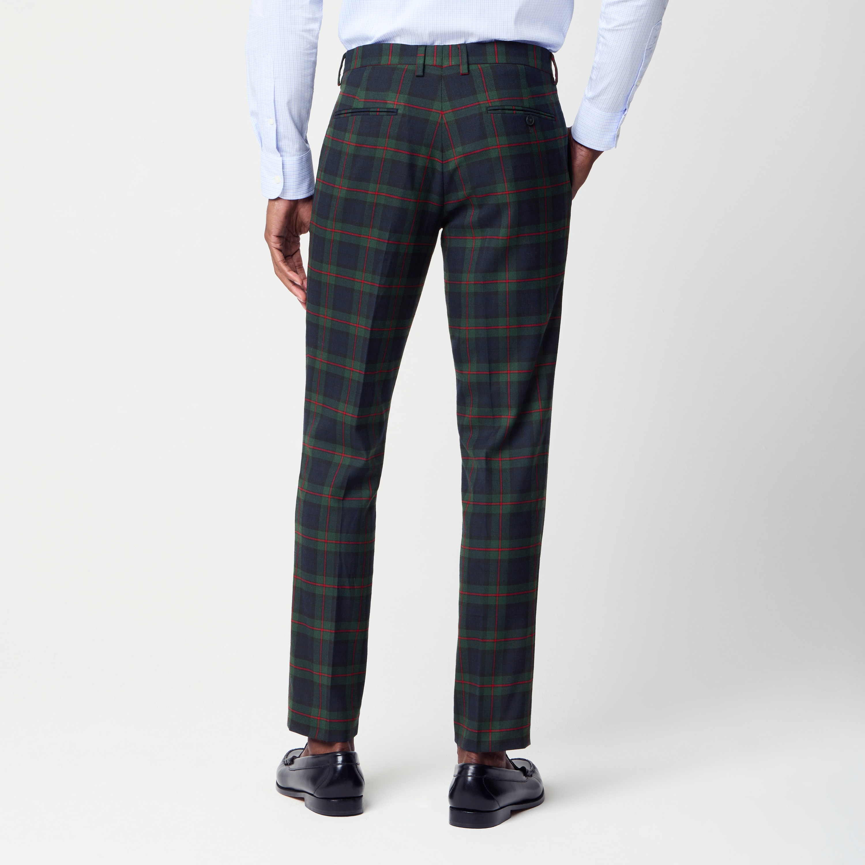 Plaid suit pant