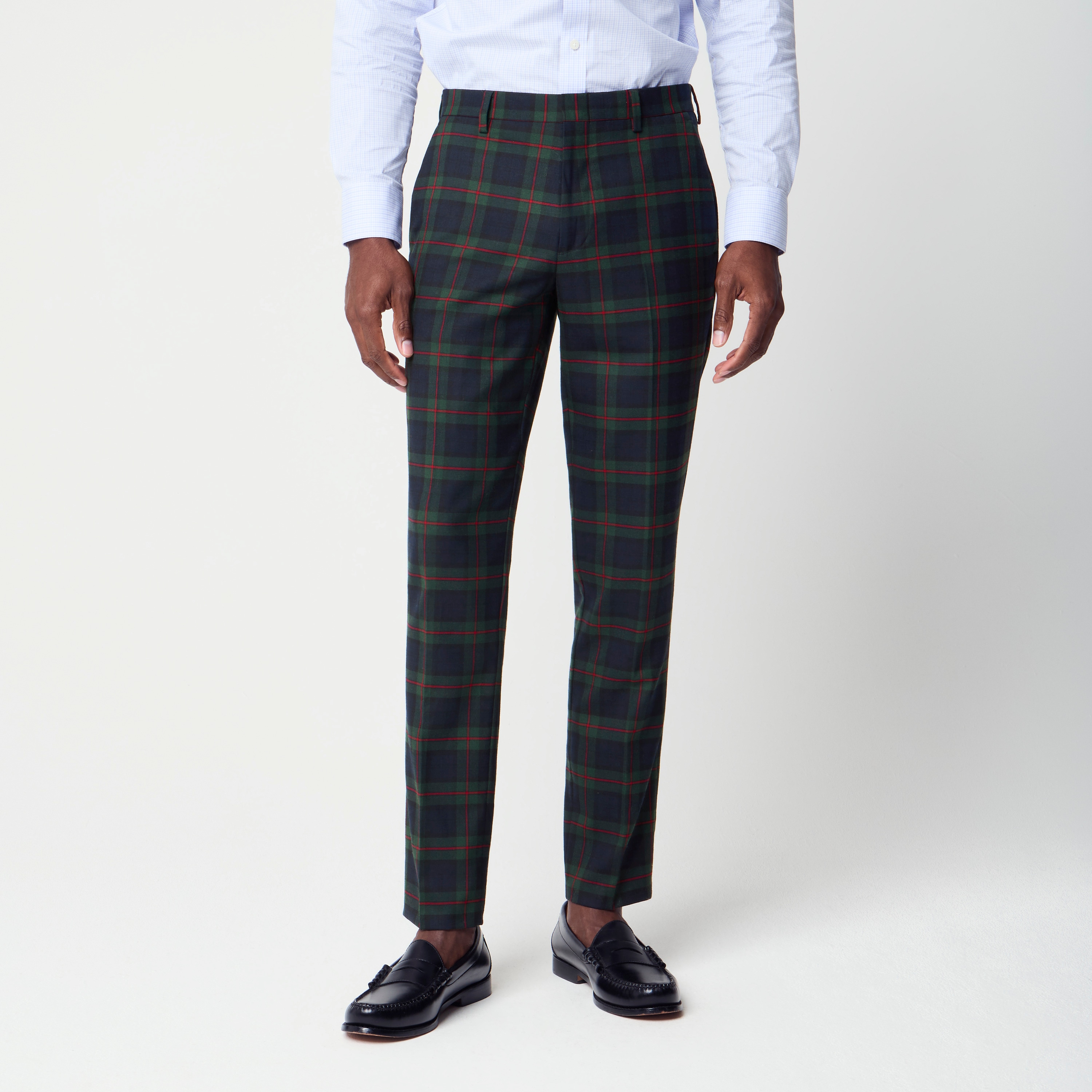 Plaid suit pant