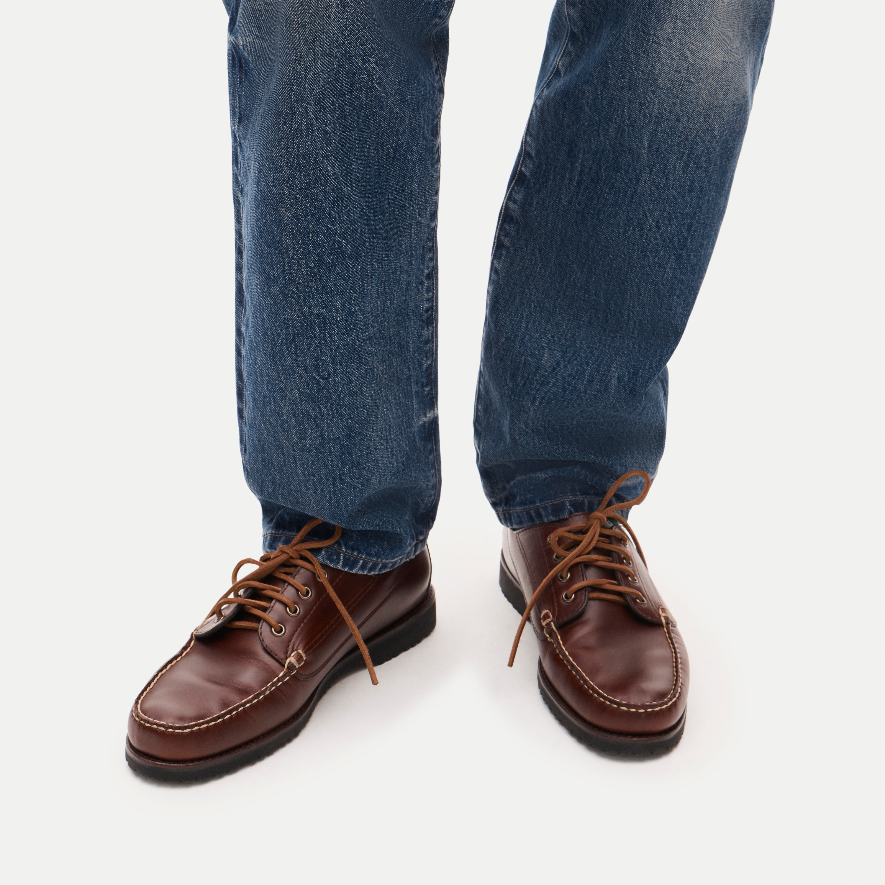 Four-eye lake shoes with mini-lug soles