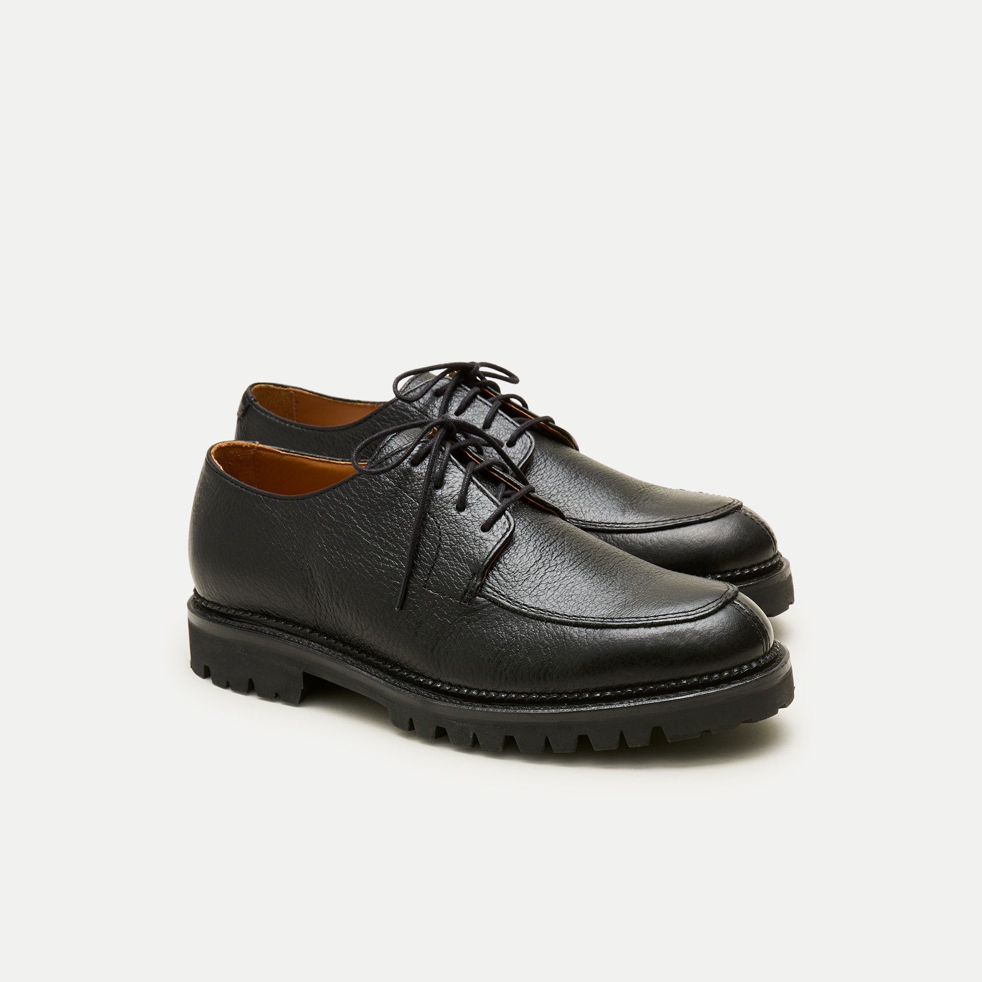 Country oxford shoes in tumbled leather