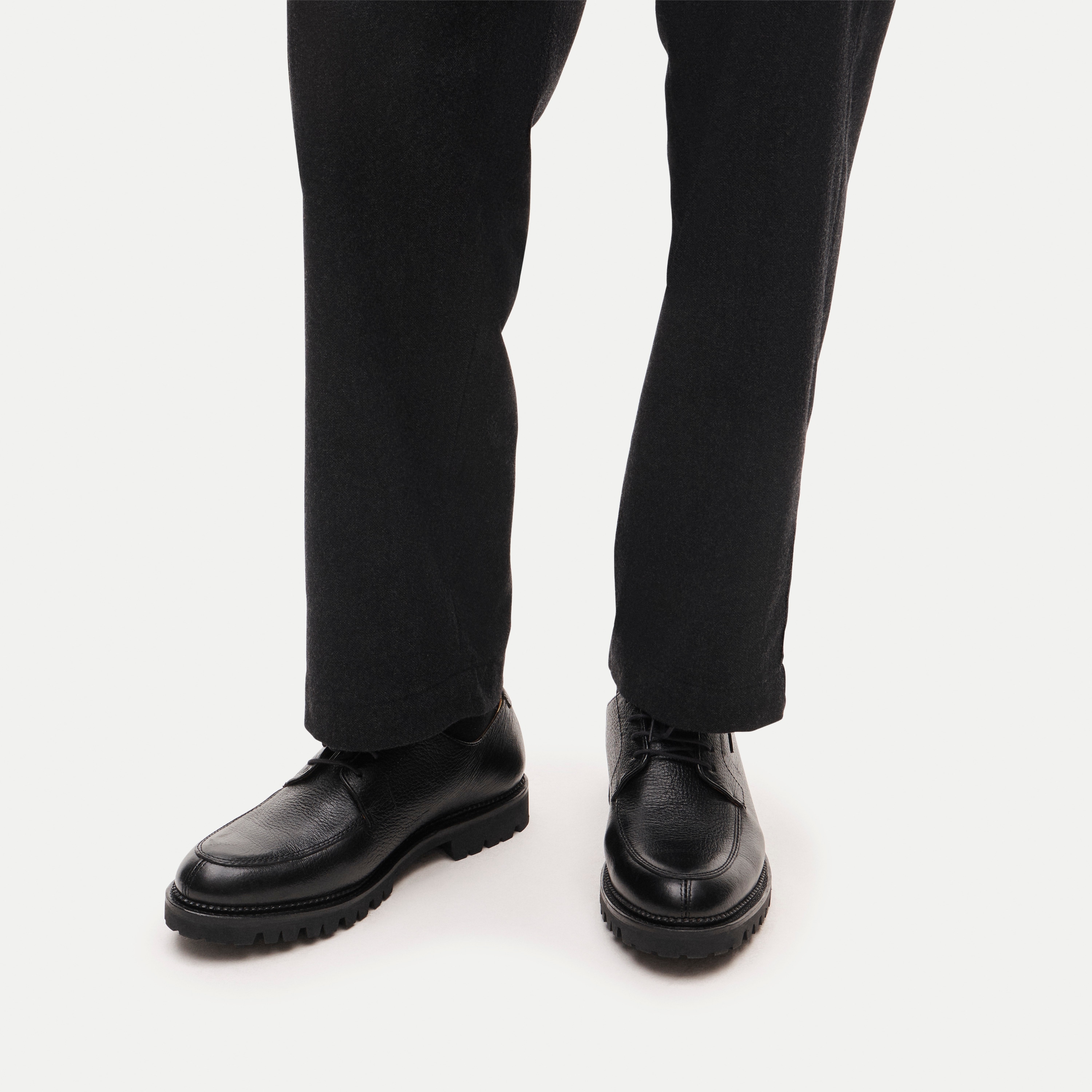 Country oxford shoes in tumbled leather