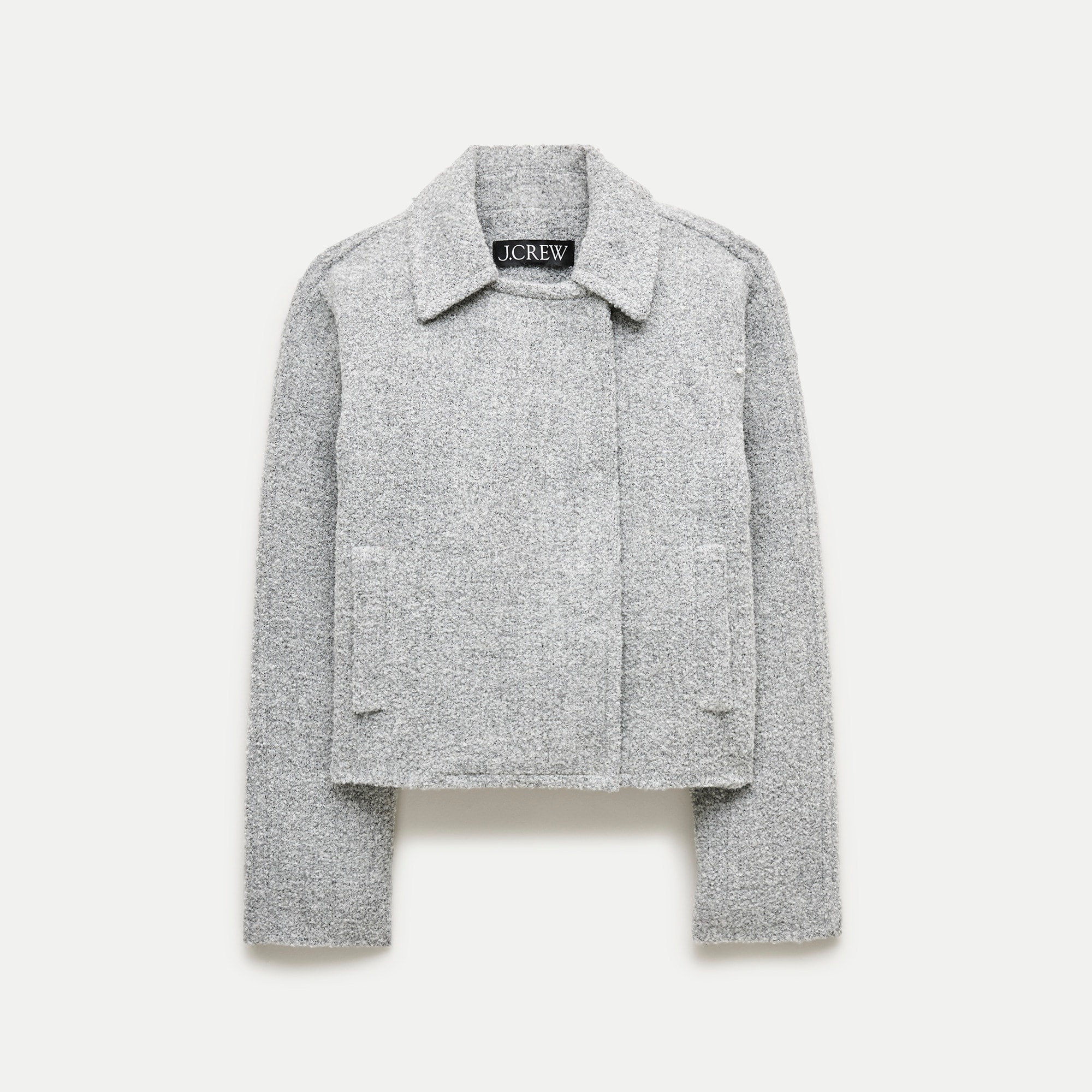 Double-breasted jacket in bouclé
