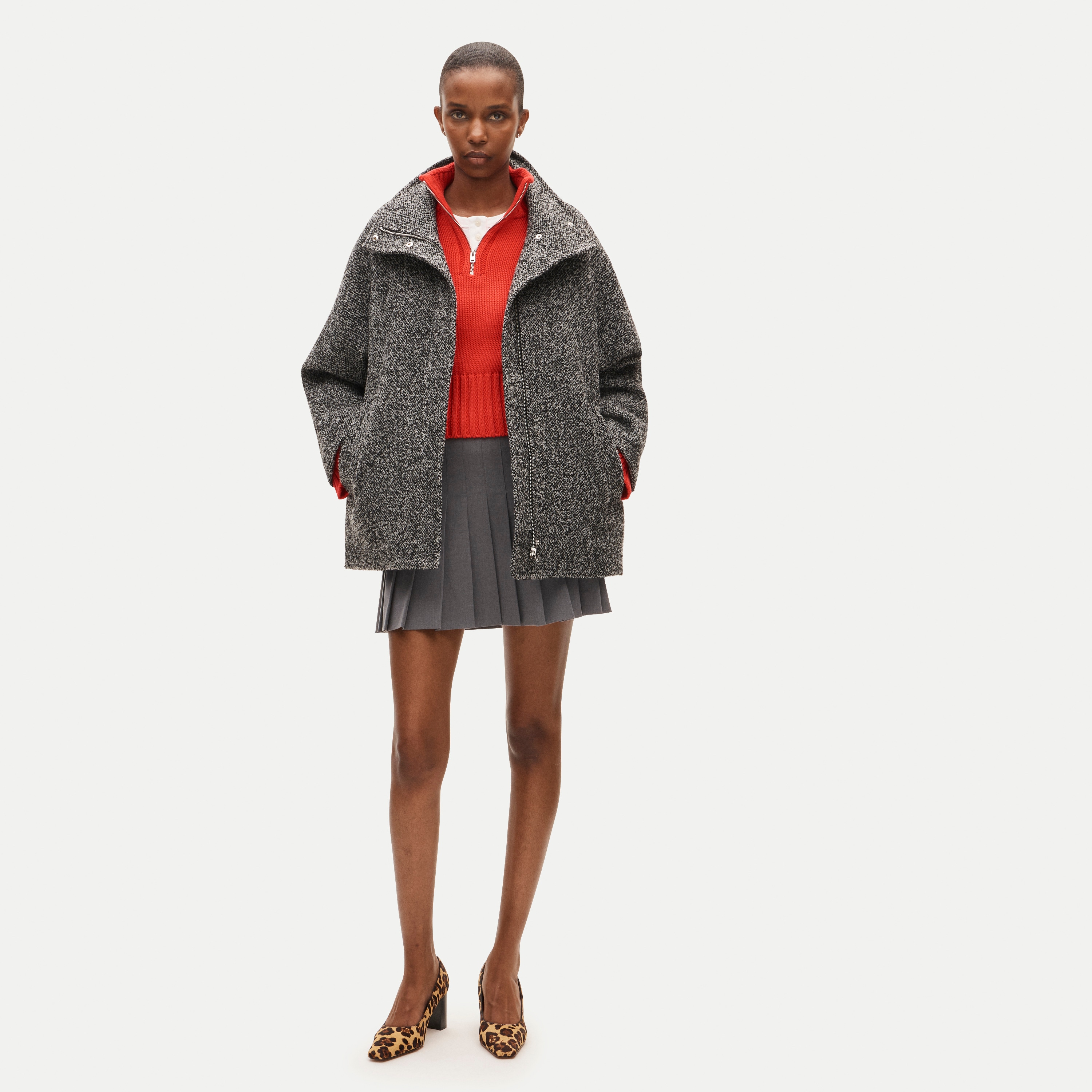 Luciana coat in bouclé