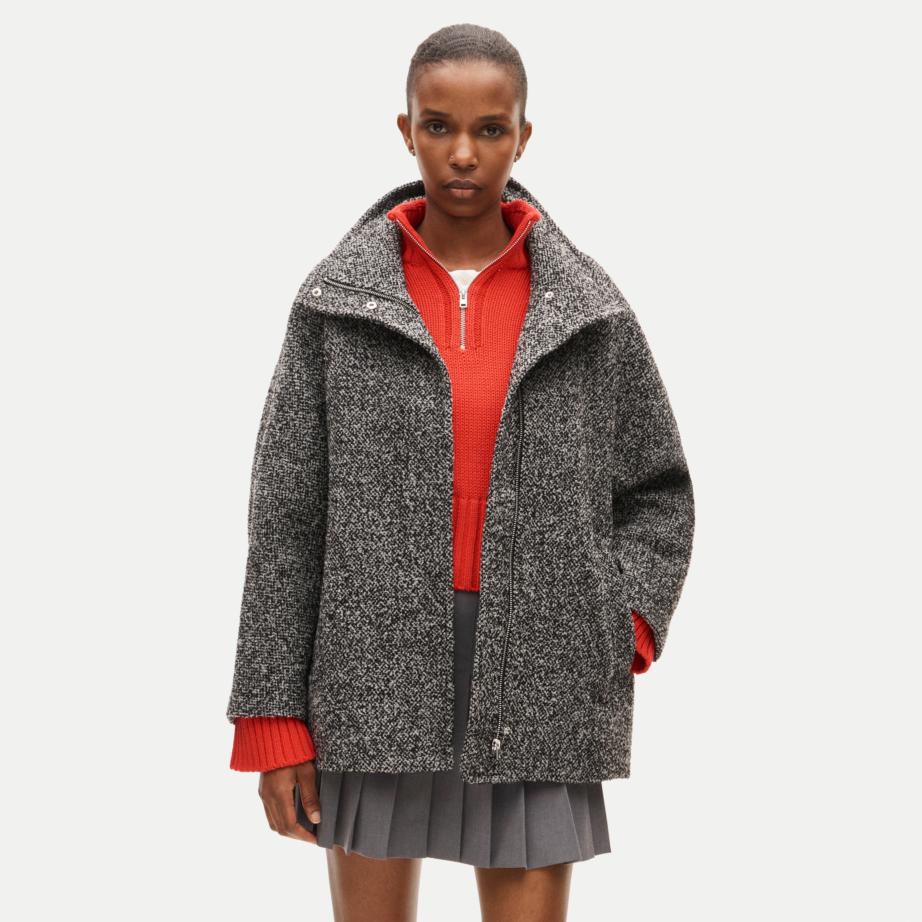Luciana coat in bouclé
