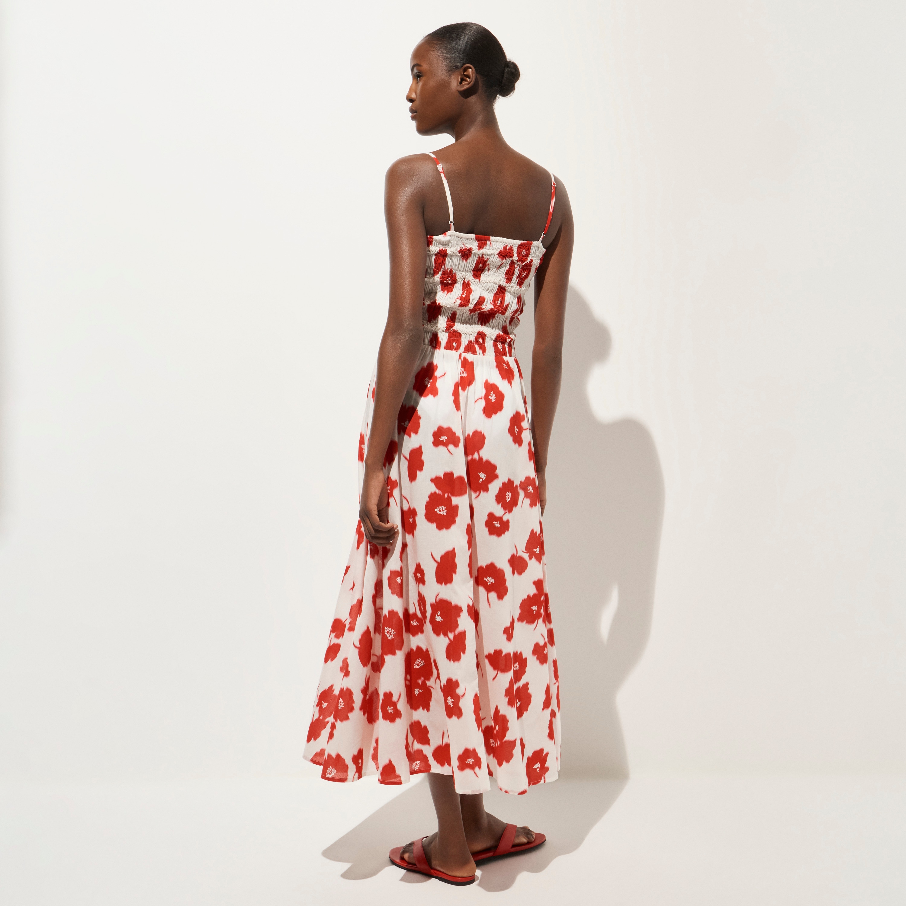 Wave Maxi Dress In Blurred Floral Cotton Voile For Women | J.Crew