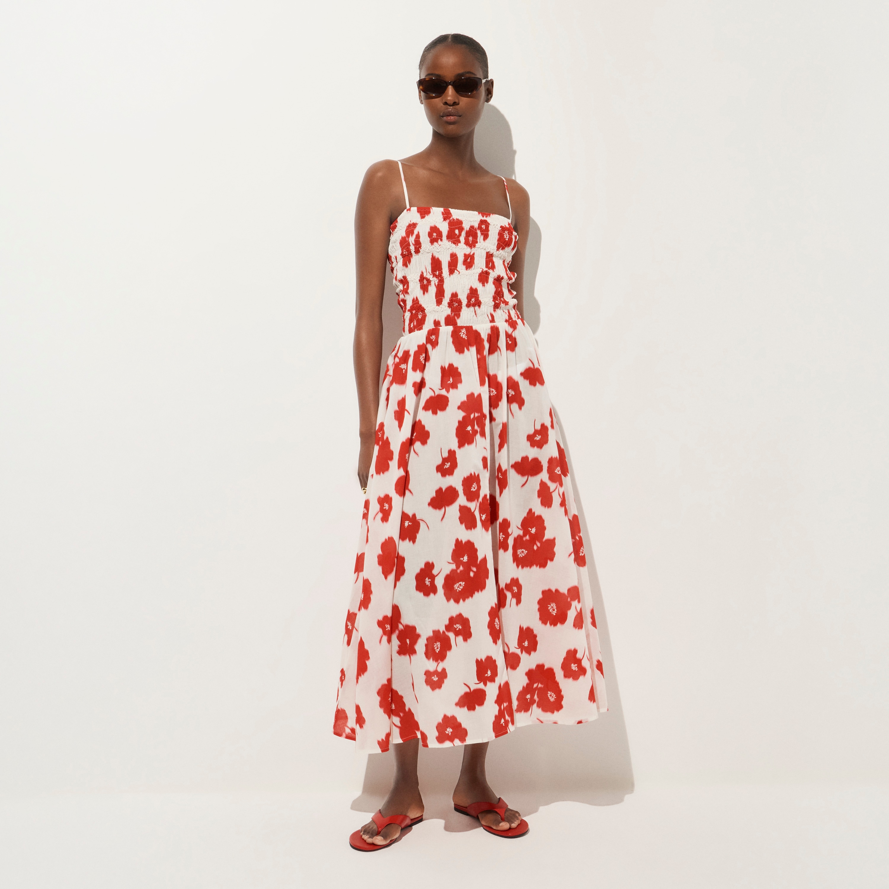 Wave Maxi Dress In Blurred Floral Cotton Voile For Women | J.Crew