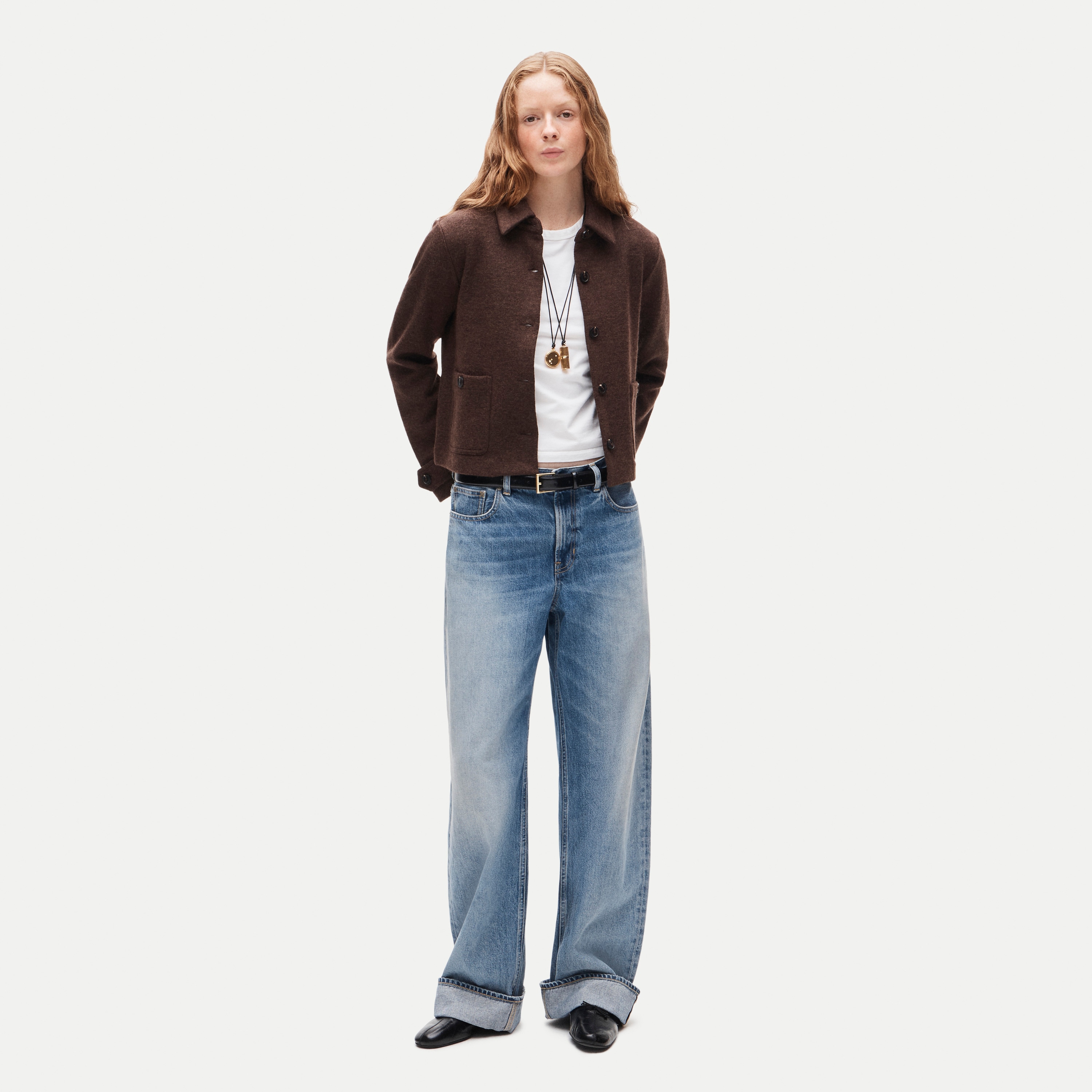 Knit jacket in wool blend - thumbnail 2