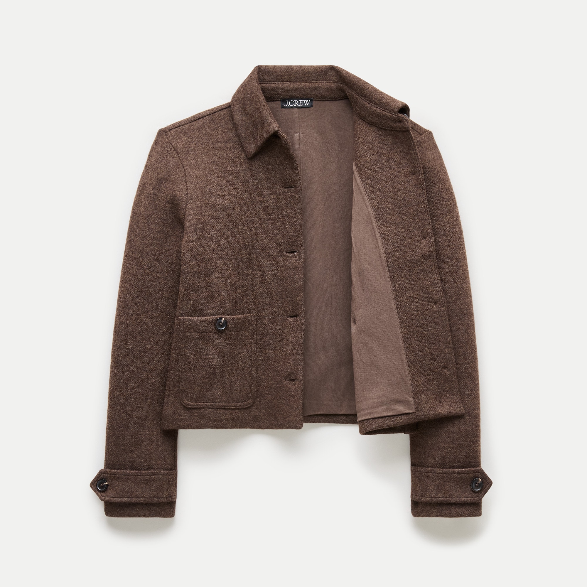 Knit jacket in wool blend