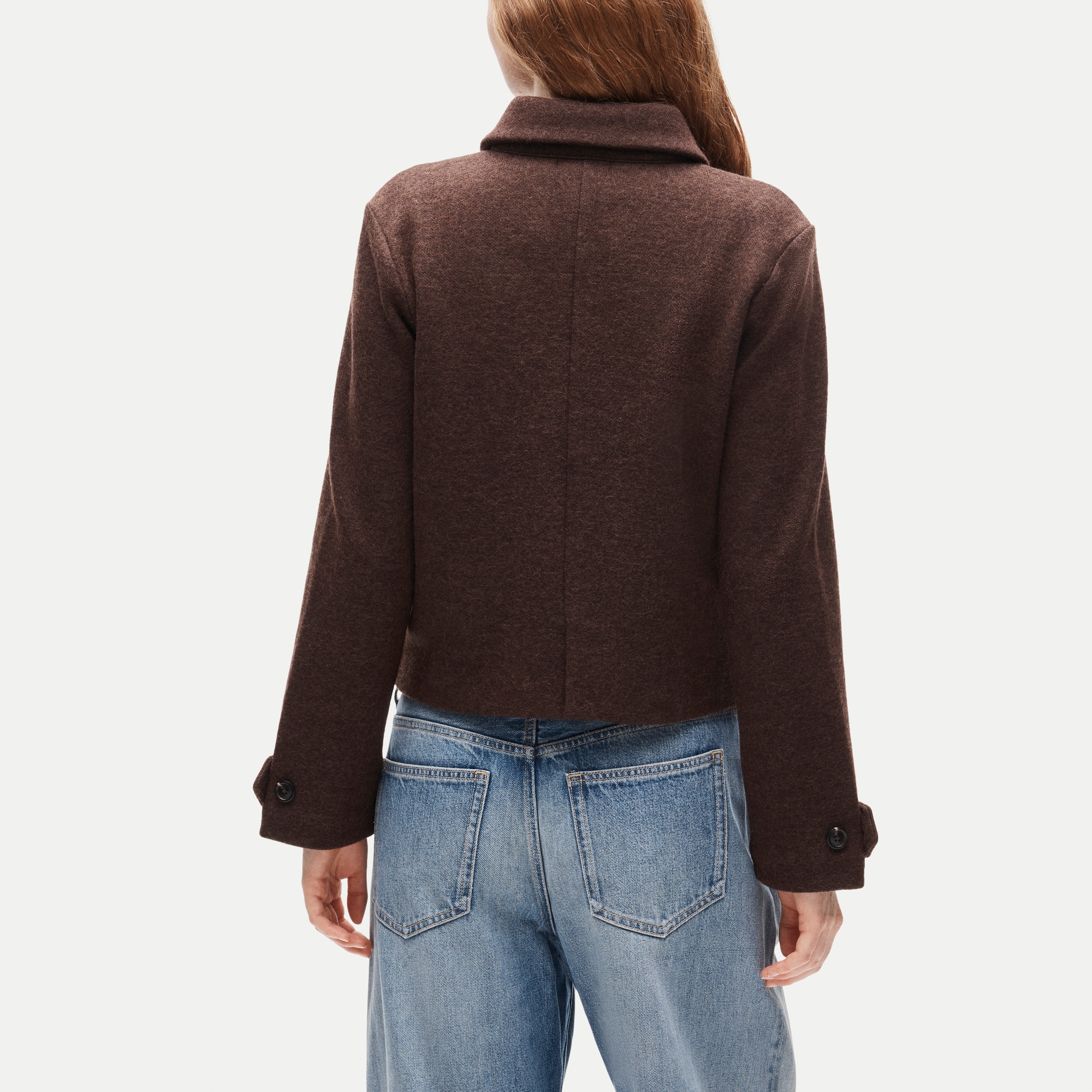 Knit jacket in wool blend