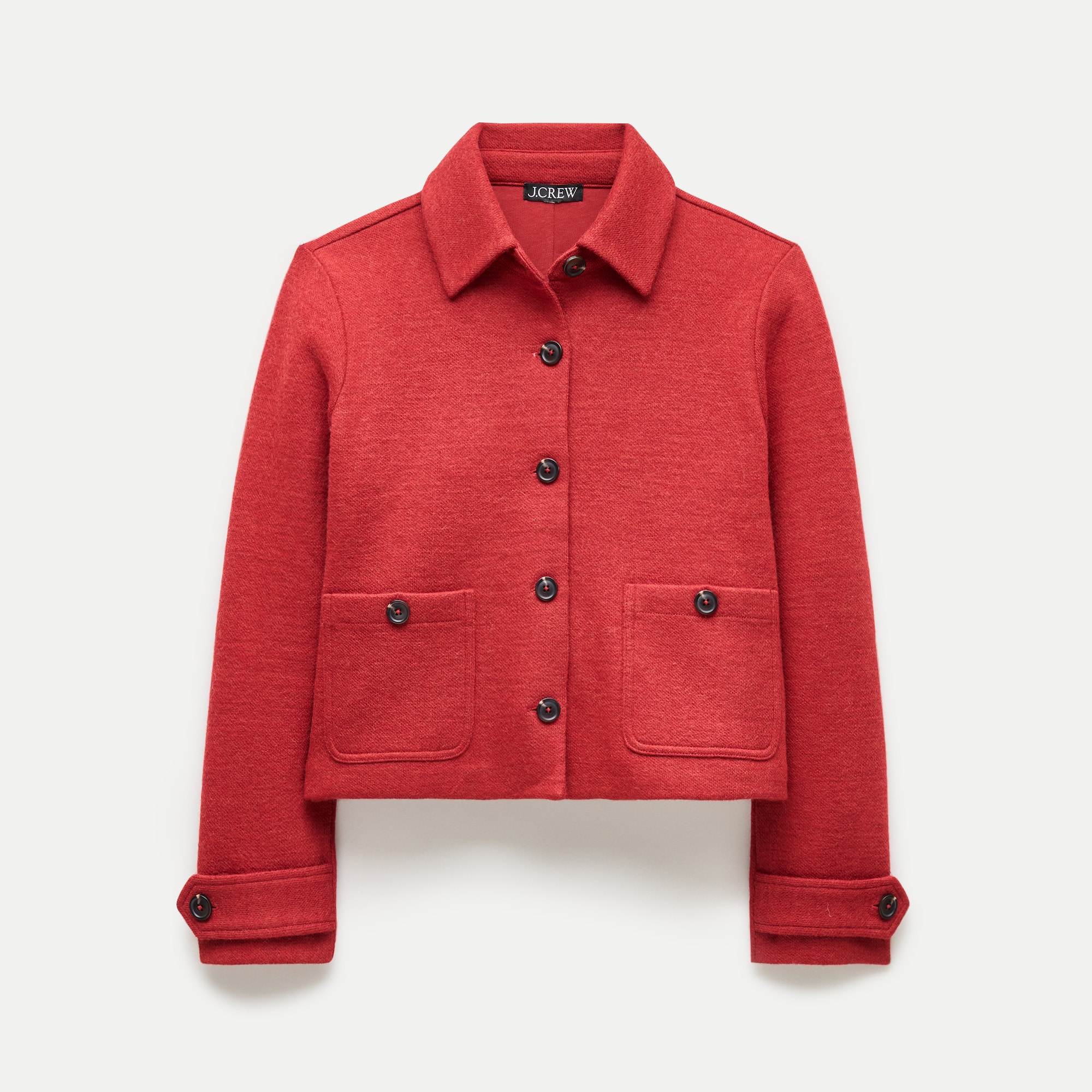 Knit jacket in wool blend