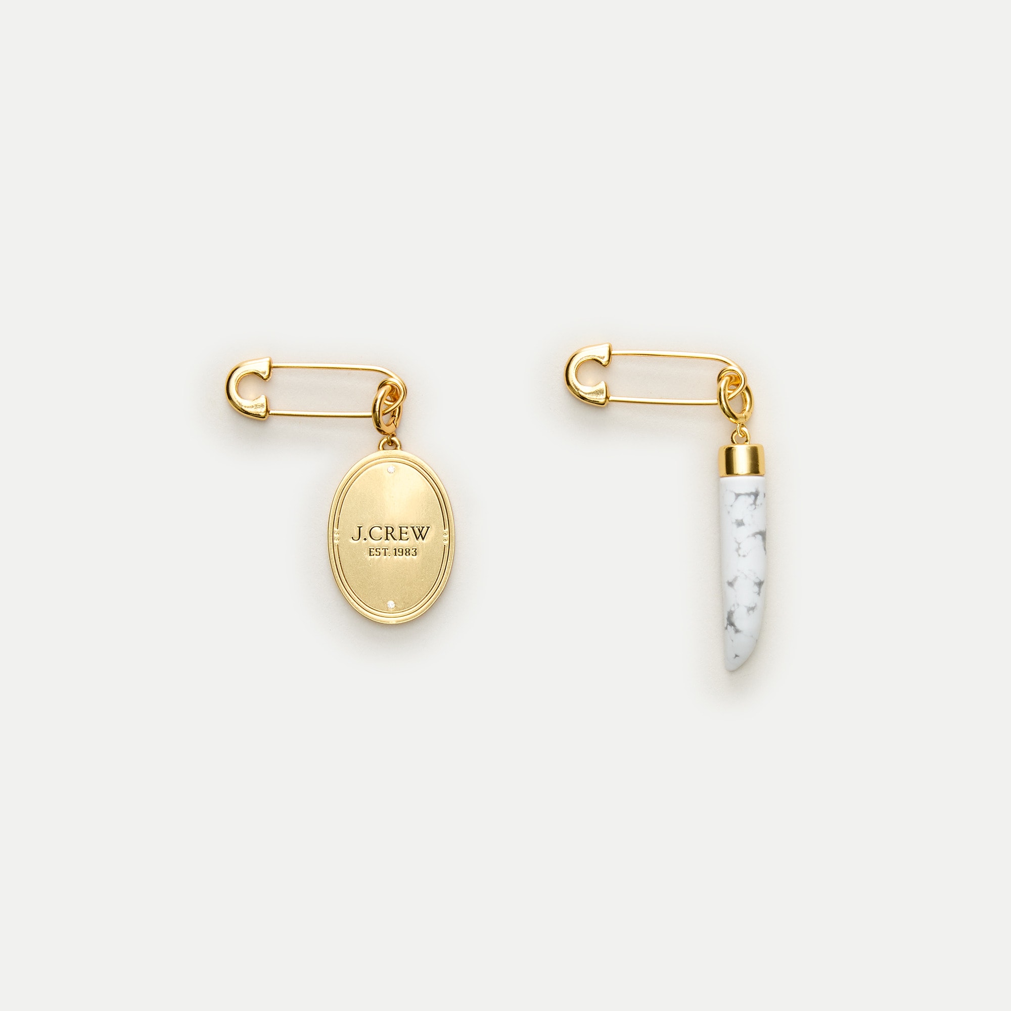 J.Crew charm brooches set-of-two