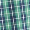 Poplin smocked button-front top FOLIAGE ANTIQUE NAVY