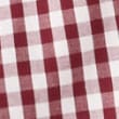 Poplin smocked button-front top IVORY VINTAGE BURGUNDY
