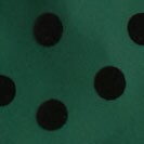 Velvet-dot ruffle top DARKEST FOREST