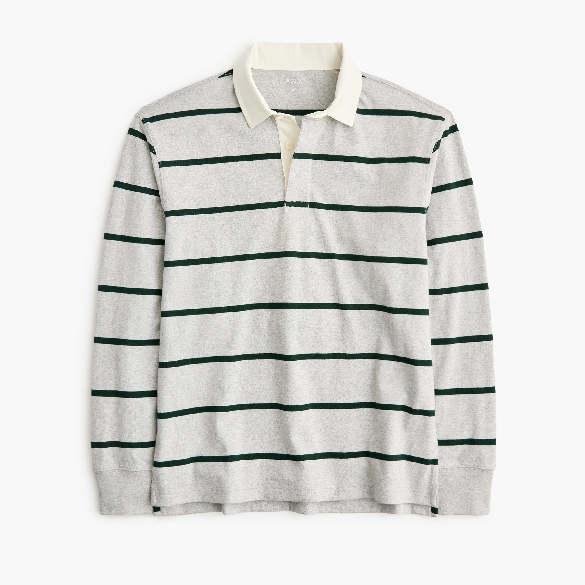 100% cotton striped rugby shirt