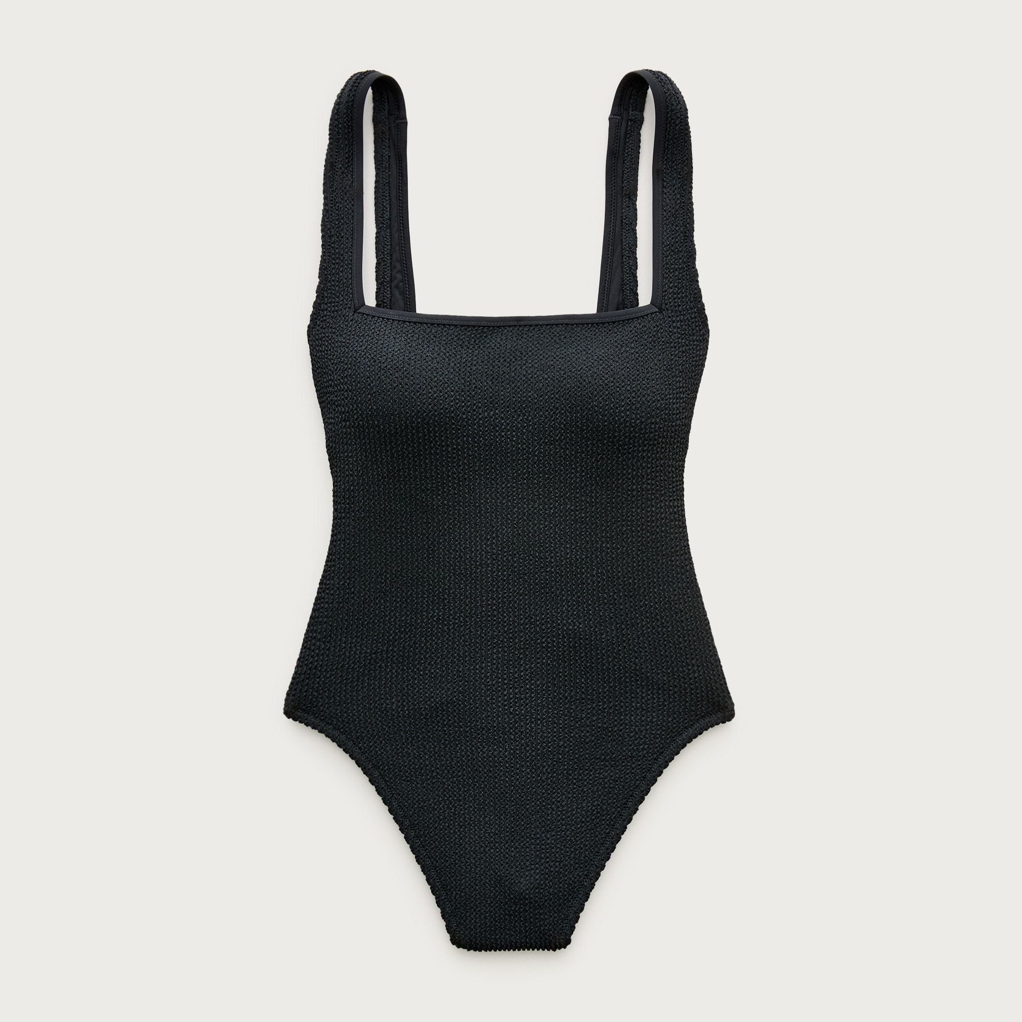 Squareneck scrunchie one-piece from J.Crew - $138