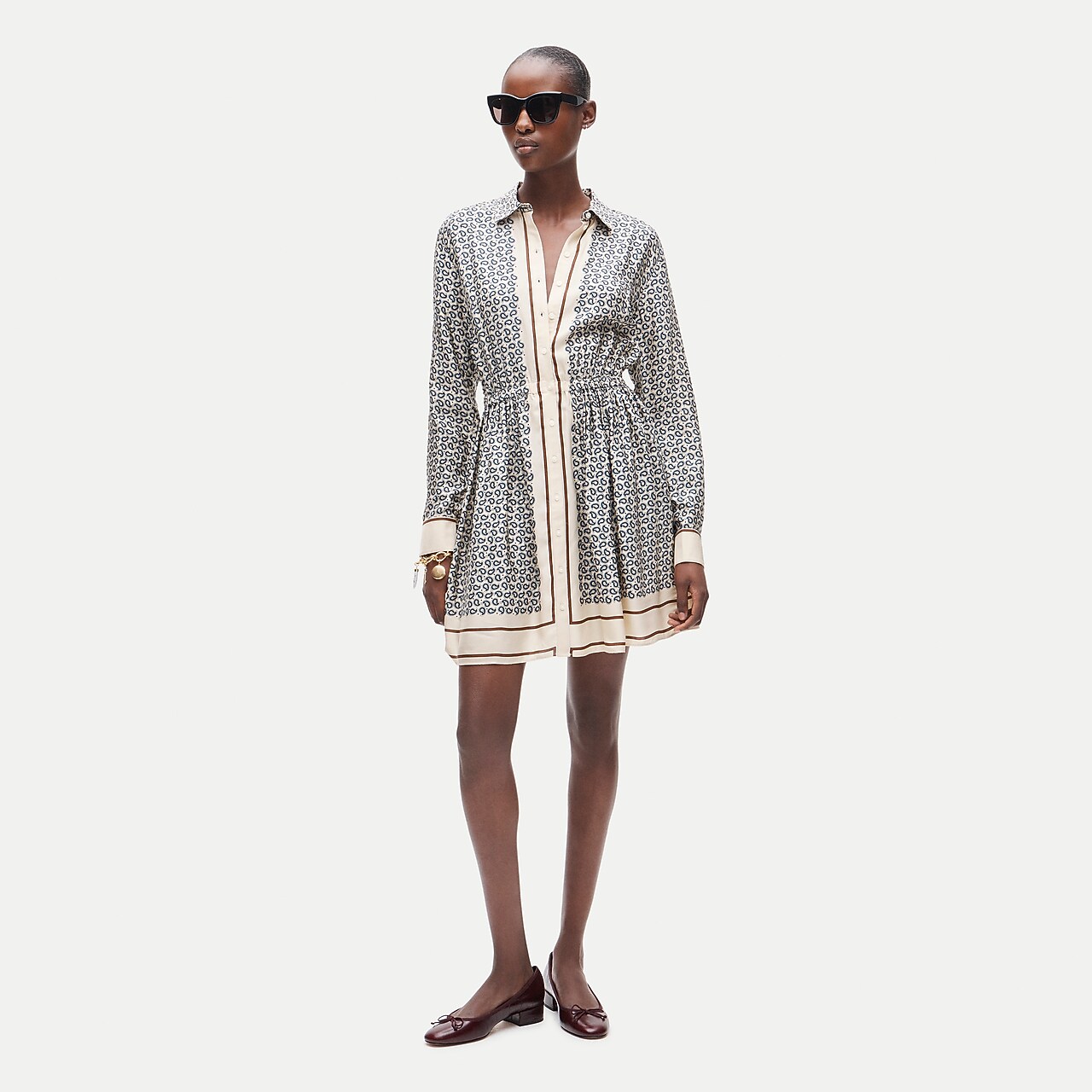 Bell-sleeve Mini Sweater-dress In Merino Wool For Women | J.Crew