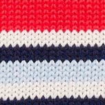 Tiny Rollneck&trade; in rugby stripe VINTAGE RED STRIPE