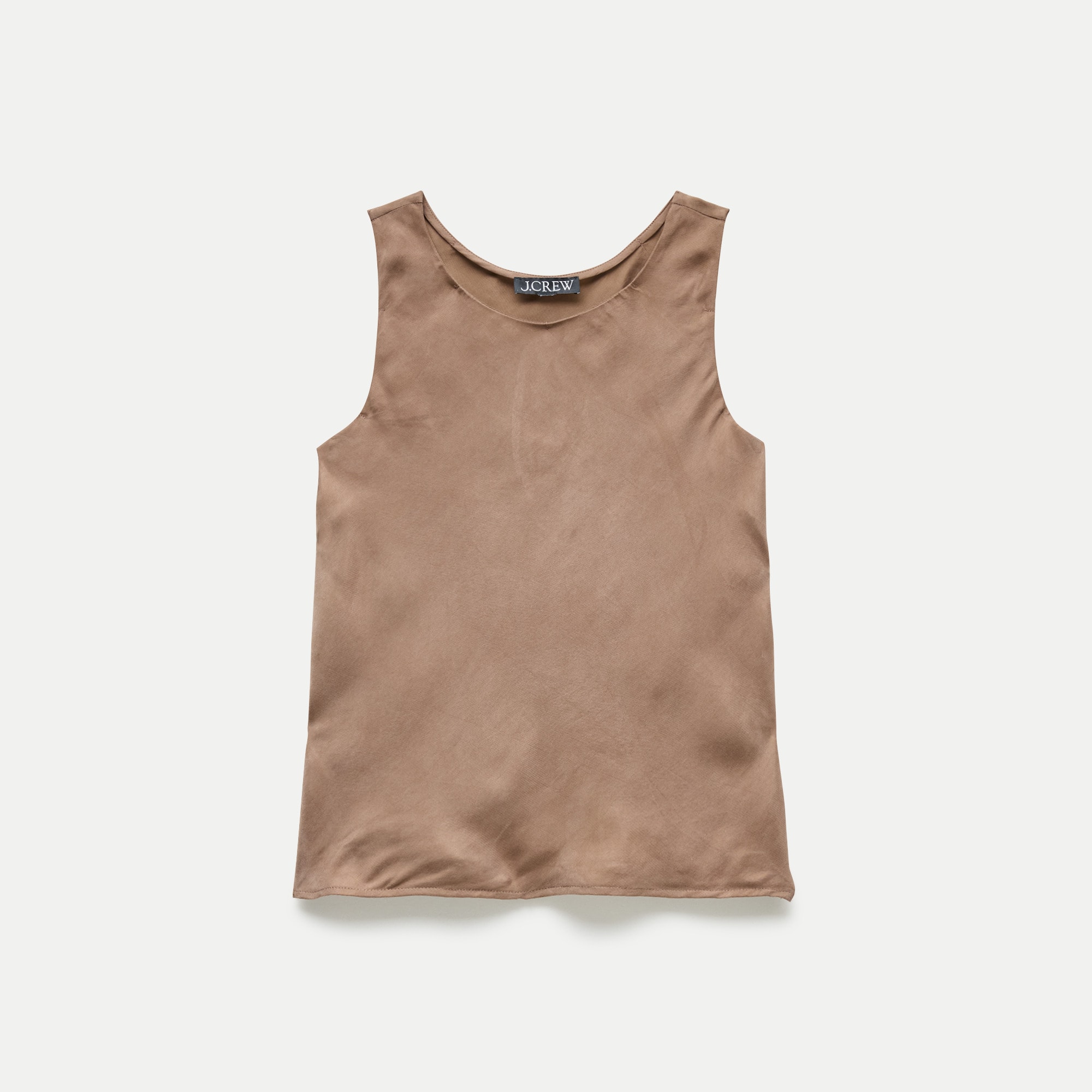 Scoopneck tank top in cupro blend