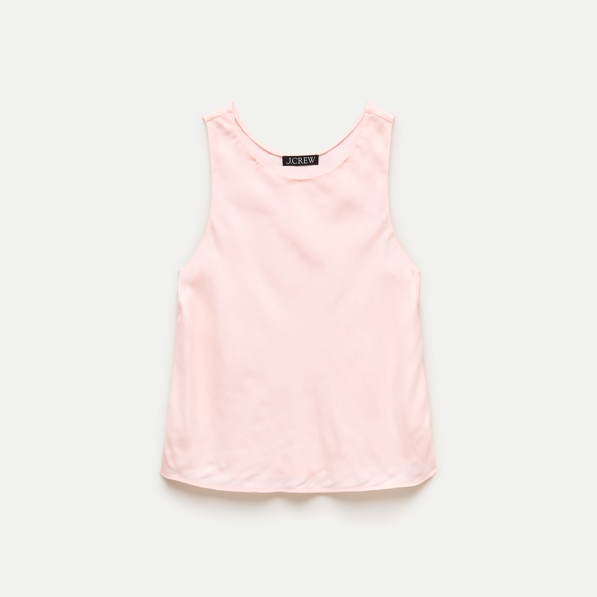 Scoopneck tank top in cupro blend