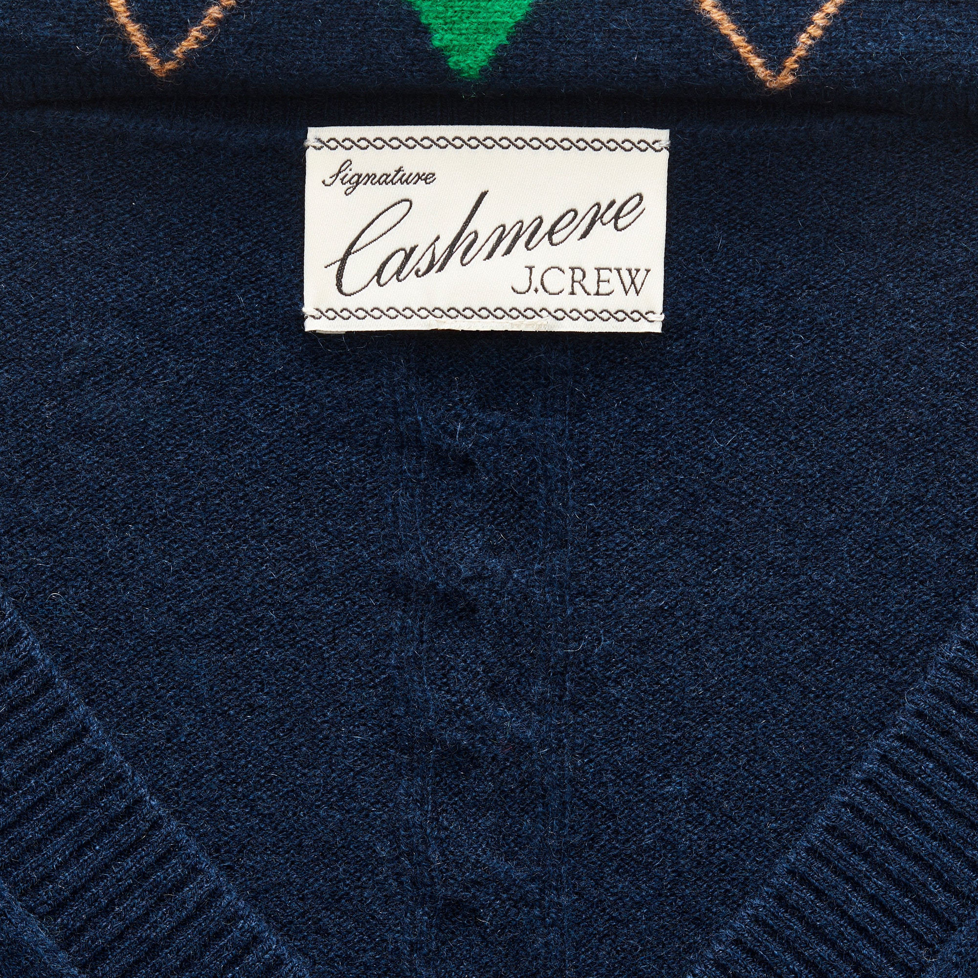 Cashmere V-neck Sweater With Removable Argyle Scarf For Women | J.Crew
