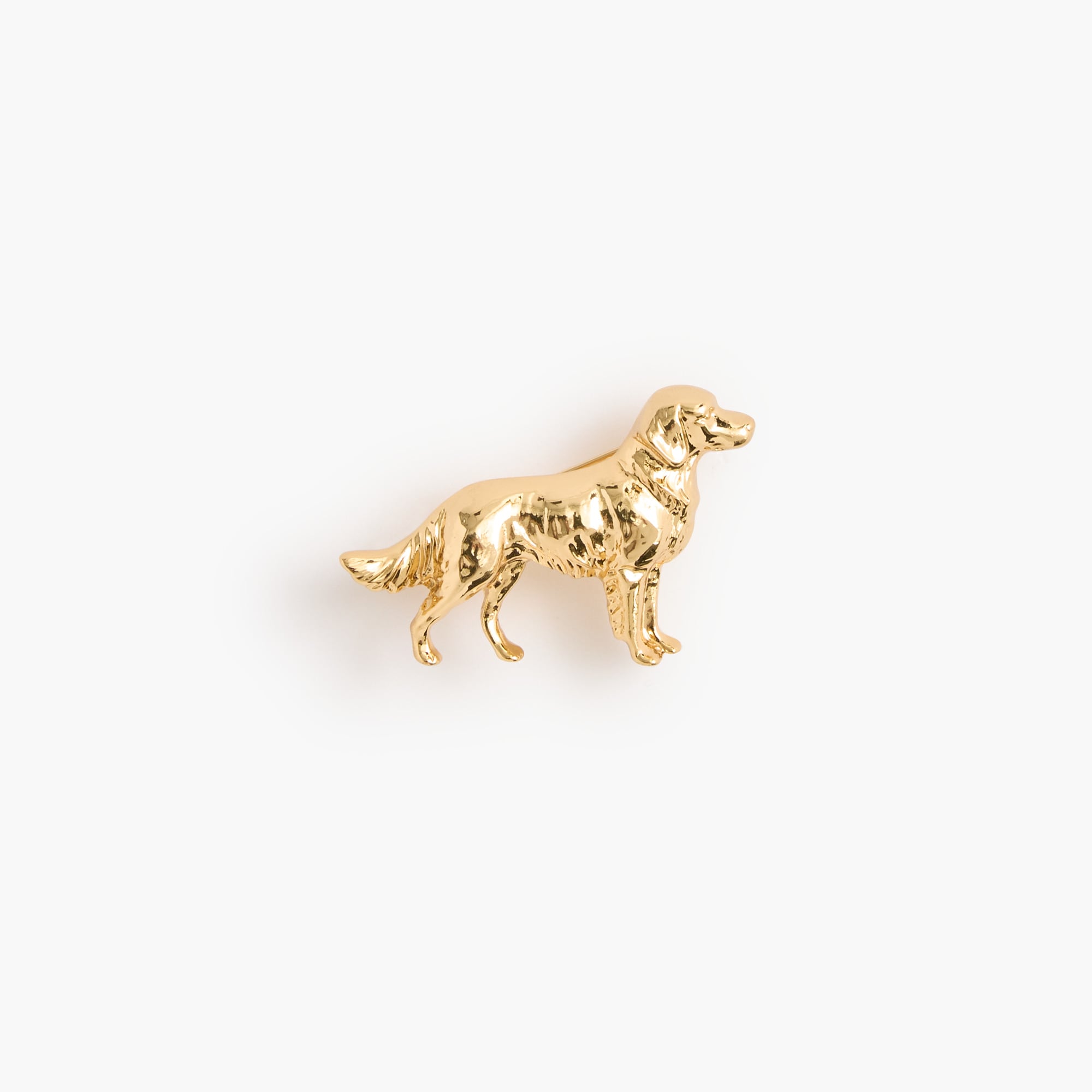 Golden retriever dog brooch