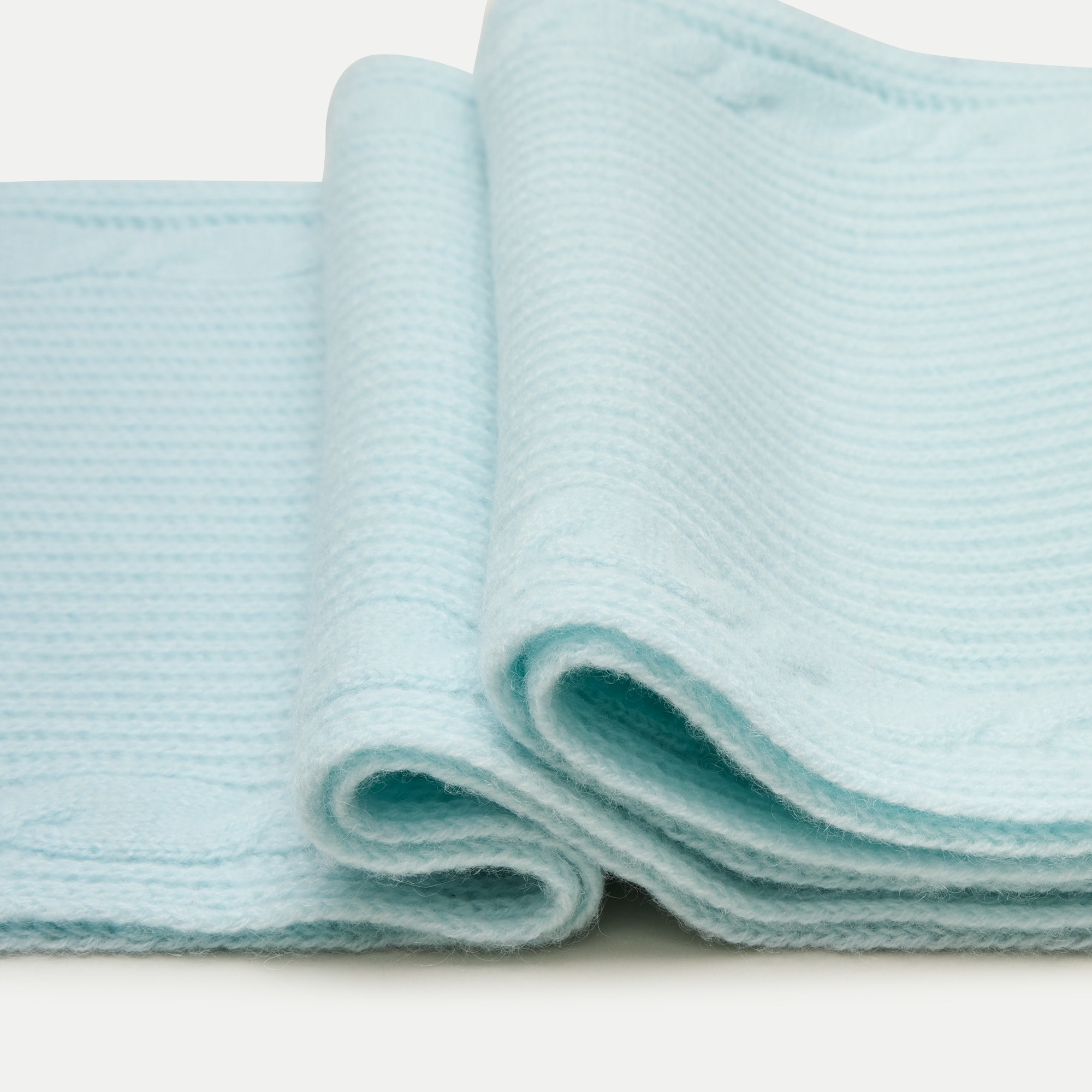 Ribbed cashmere scarf