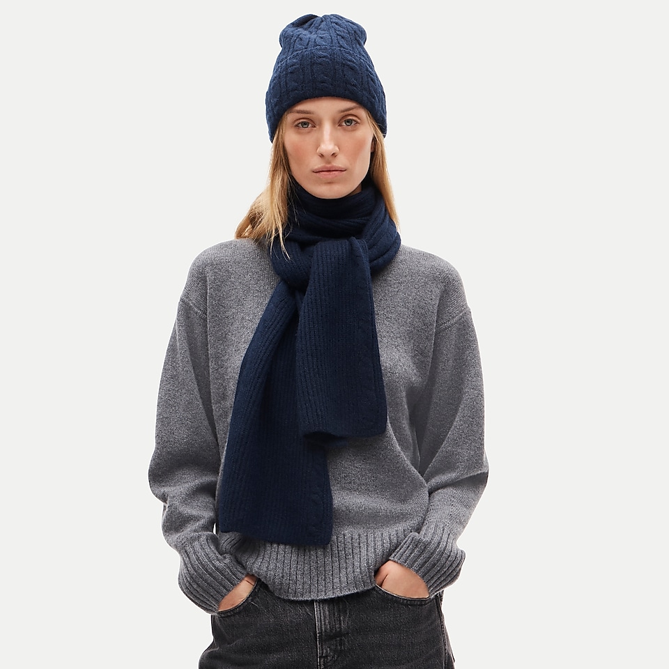 Ribbed cashmere scarf by J.Crew