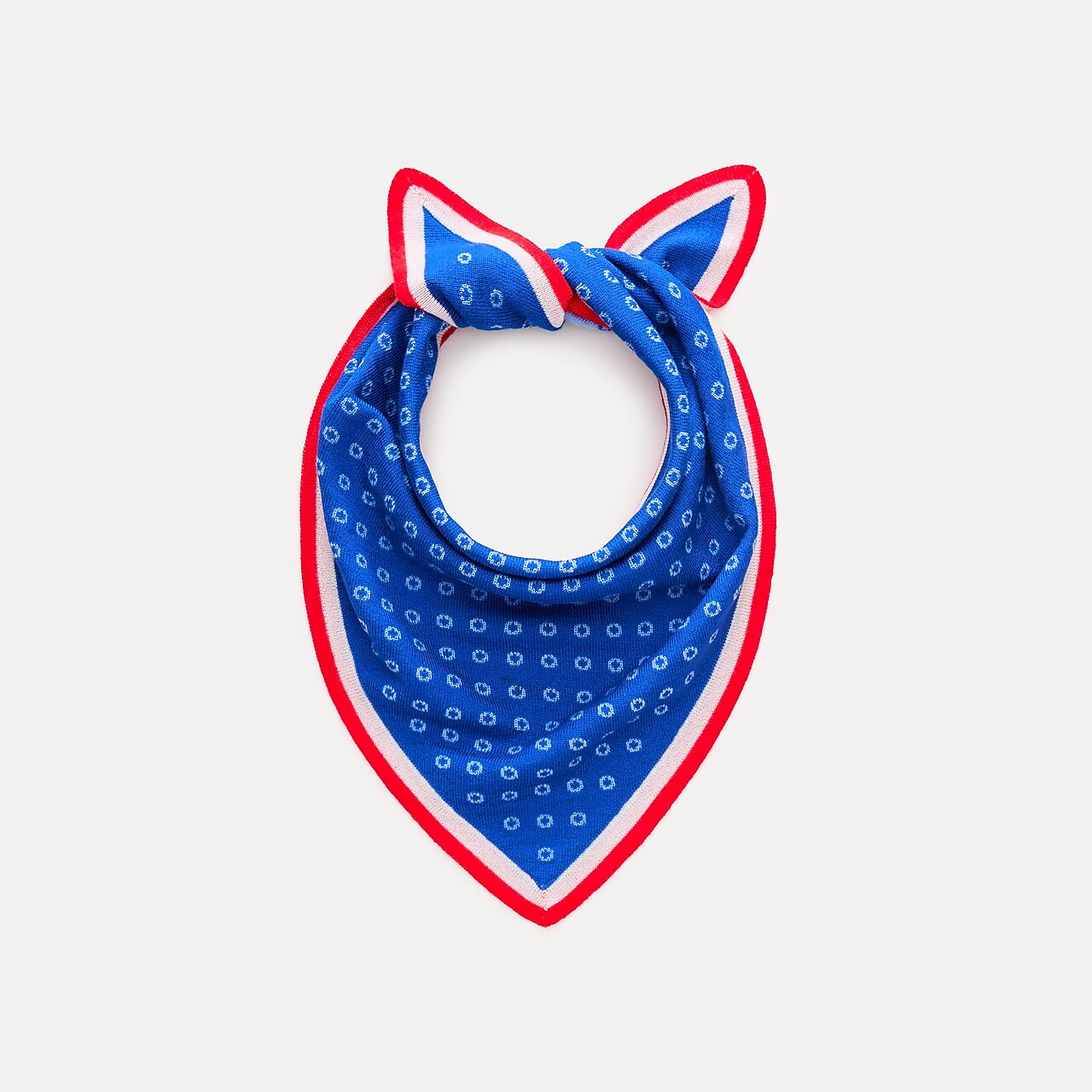 Merino wool bandana in reversible polka dot by J.Crew