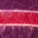 Brushed cashmere waisted cardigan in stripe GRAPE ROUGE STRIPE