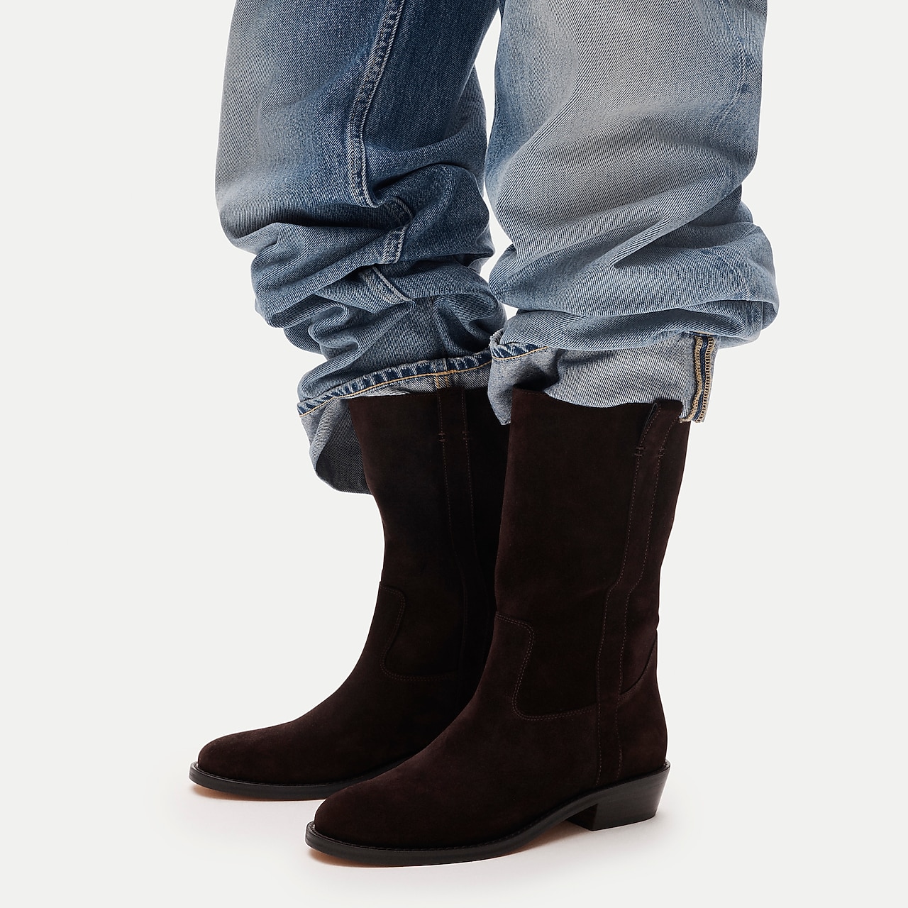 Midcalf riding boots in suede by J.Crew