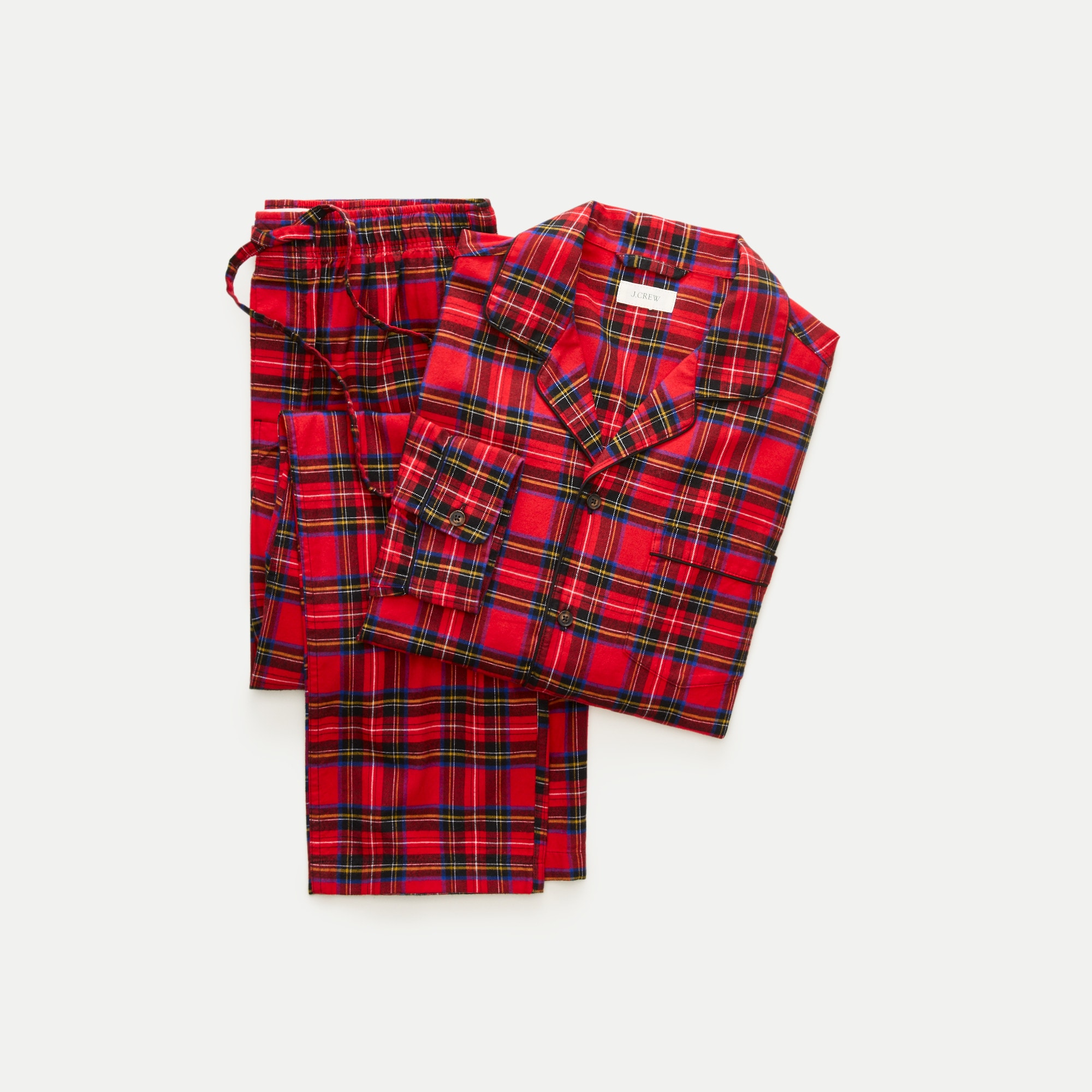 Brushed flannel pajama set