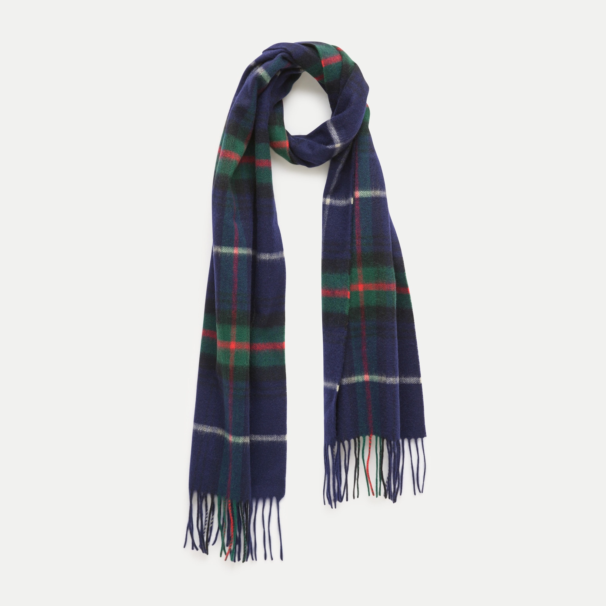 Cashmere scarf in plaid