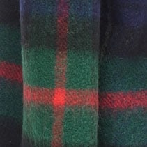 Cashmere scarf in plaid NAVY PINE YELLOW RED TA