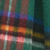 Cashmere scarf in plaid GREEN STEWART TARTAN