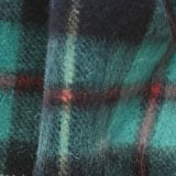 Cashmere scarf in plaid KADEN WHITE GREEN